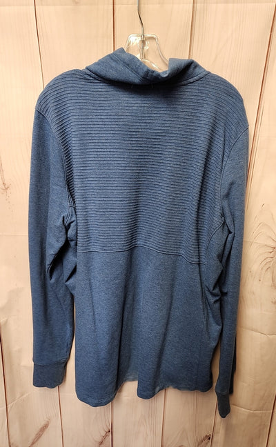 LL Bean Women's Size 1X Blue Sweatshirt