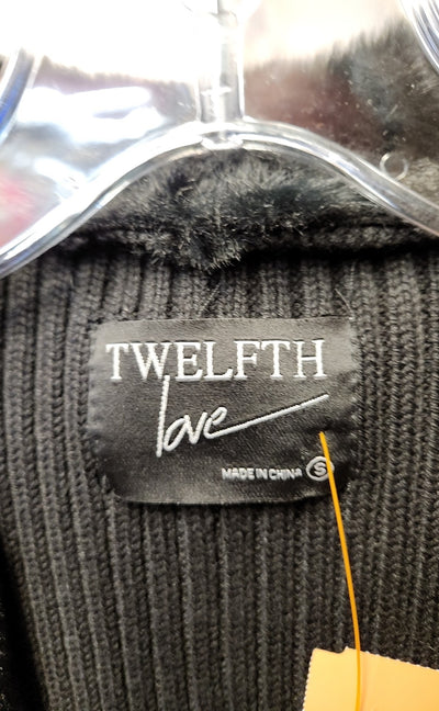 Twelfth Love Women's Size S Black Cardigan