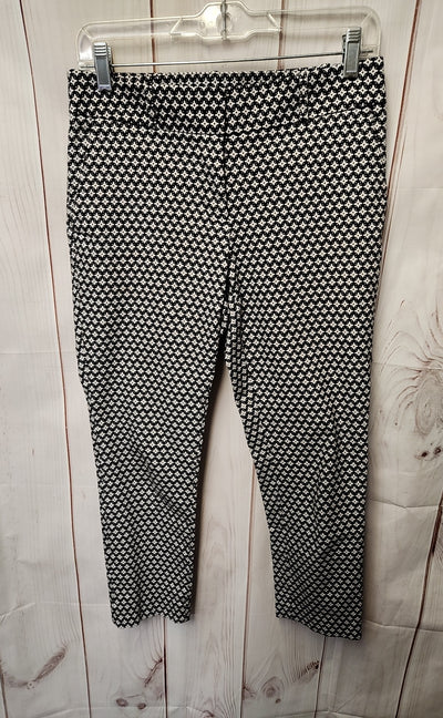 Loft Women's Size 4 Petite Black & White Pants Julie Skinny