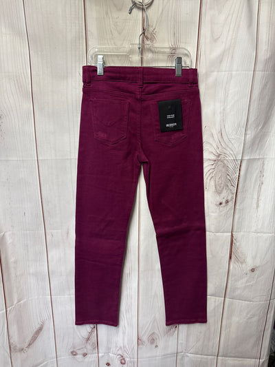 NWT Hudson Girl's Size 12 Purple Jeans High Rise Straight