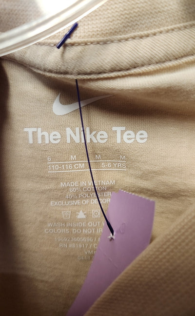 Nike Girl's Size 5/6 Beige Shirt