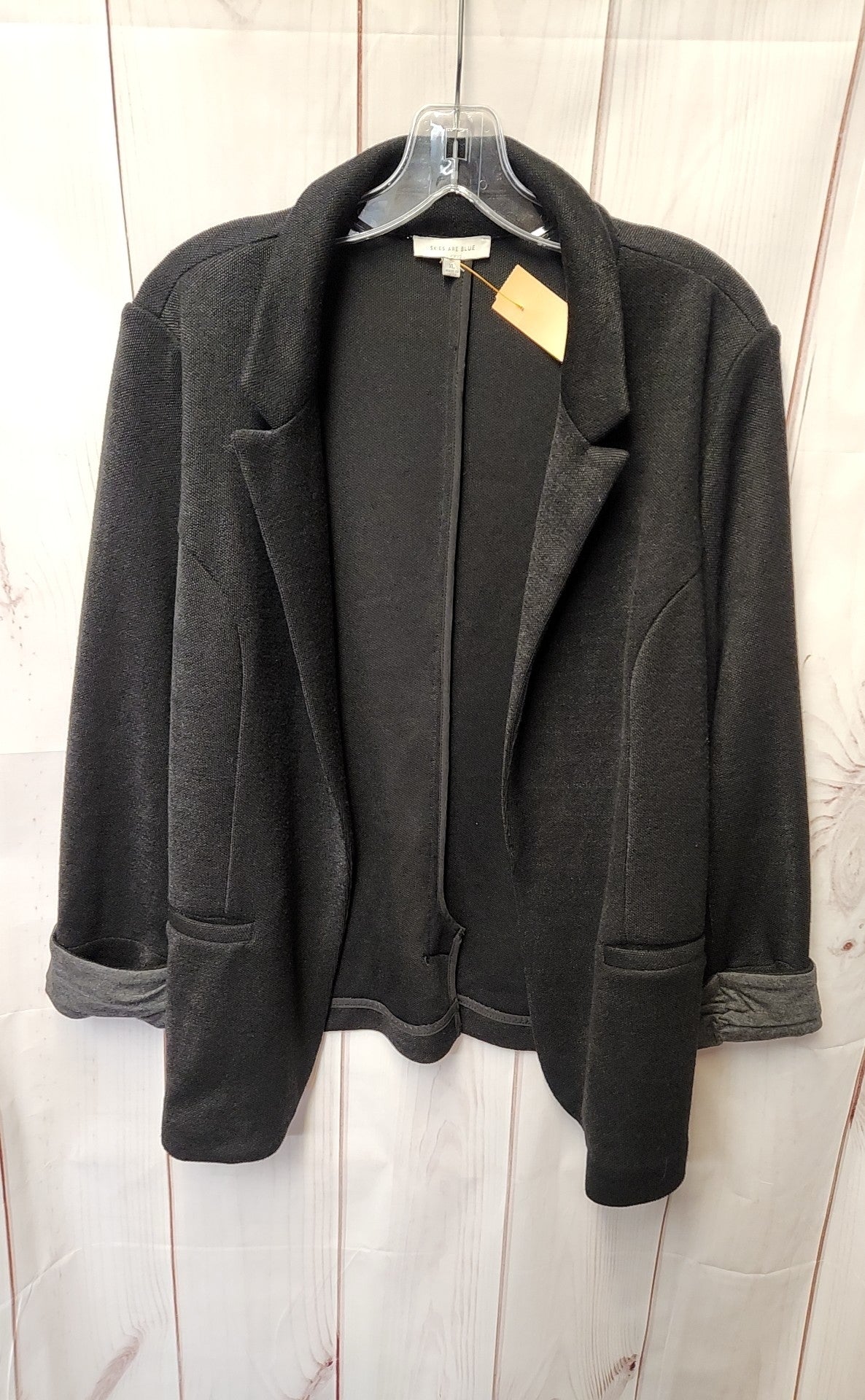 Skies are Blue Women's Size XL Black Cardigan