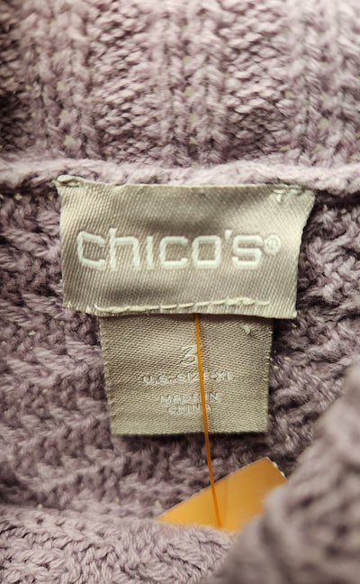 Chico's Women's Size 3 = US XL Purple Sweater