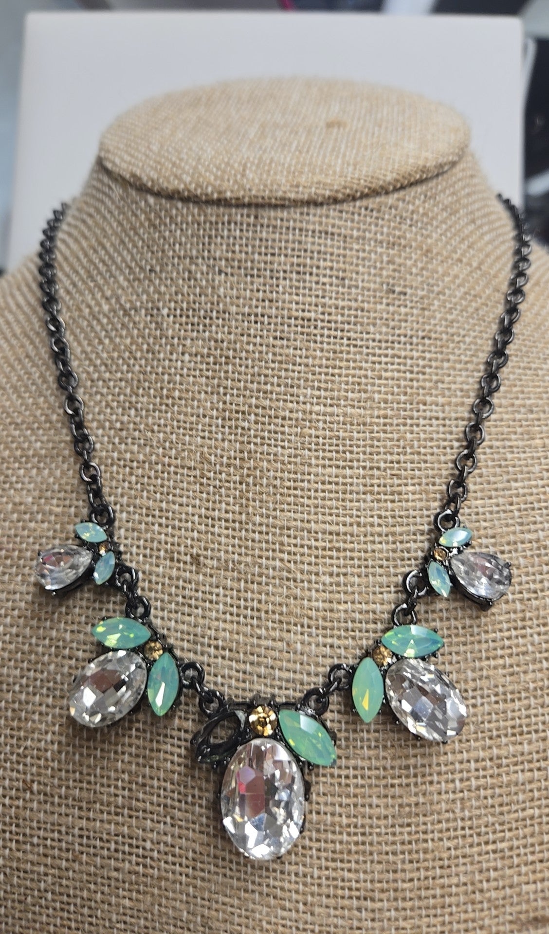 Black Rhinestone Necklace