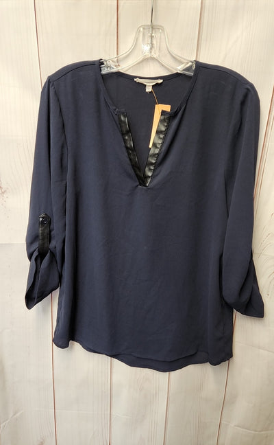 41 Hawthorn Women's Size S Navy 3/4 Sleeve Top