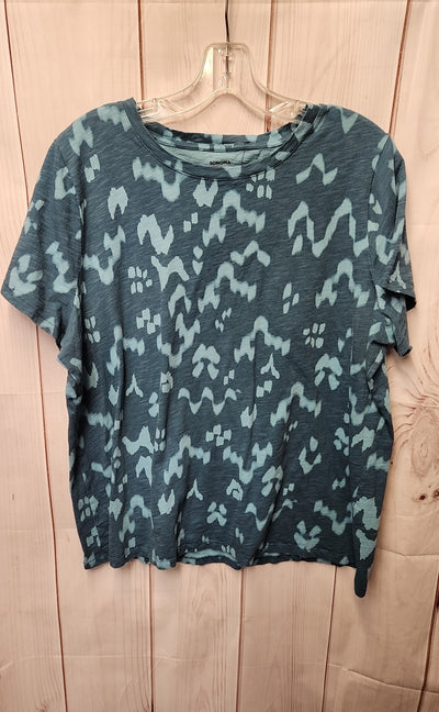 Sonoma Women's Size XL Teal Short Sleeve Top