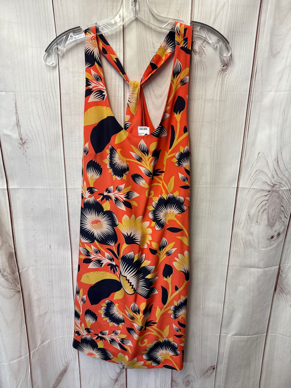 J Crew Women's Size 2 Orange Floral Dress