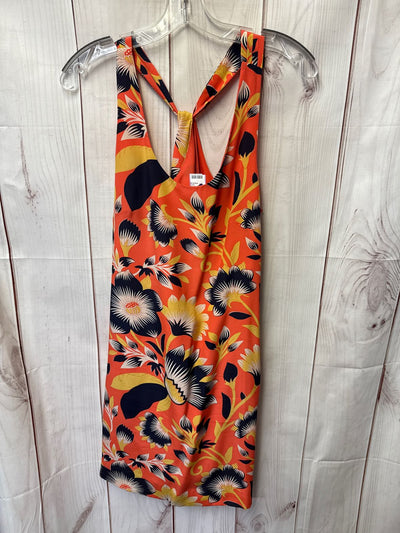 J Crew Women's Size 2 Orange Floral Dress