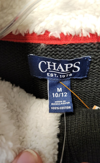 NWT Chaps Boy's Size 10/12 Black Sweater