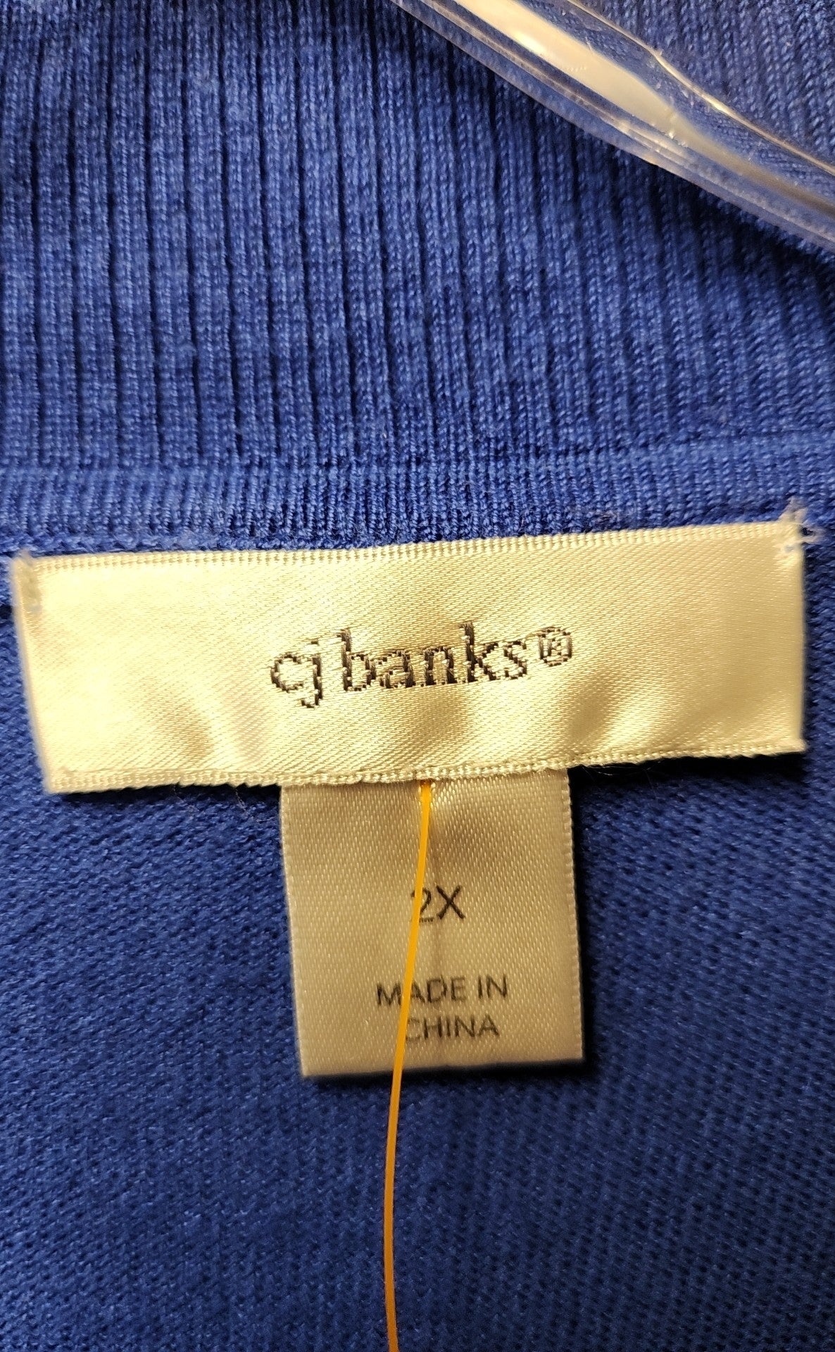 CJ Banks Women's Size 2X Blue Cardigan