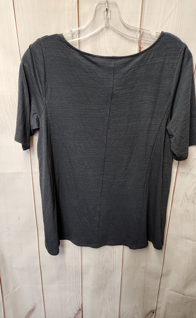 J Jill Wearever Collection Women's Size XS Gray Short Sleeve Top