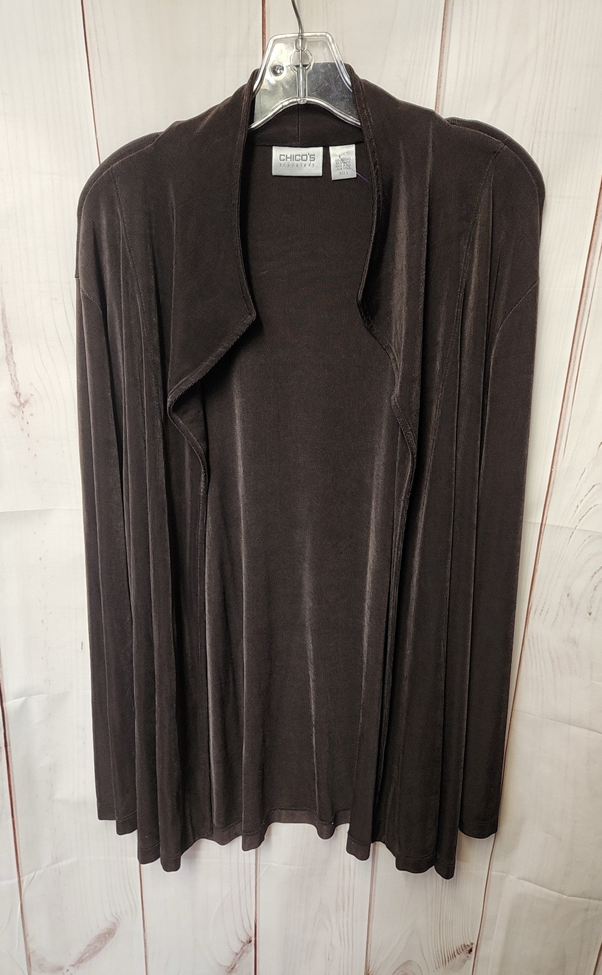 Travelers by Chico's Women's Size 3 = US XL Brown Cardigan
