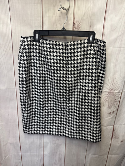 Tahari Women's Size 14 White & Black Skirt