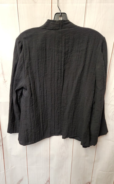 Chico's Women's Size 1 = US M Black Cardigan