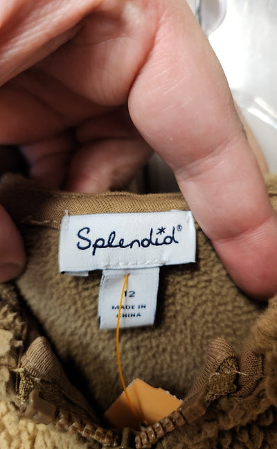 Splendid Girl's Size 12 Brown Sweatshirt