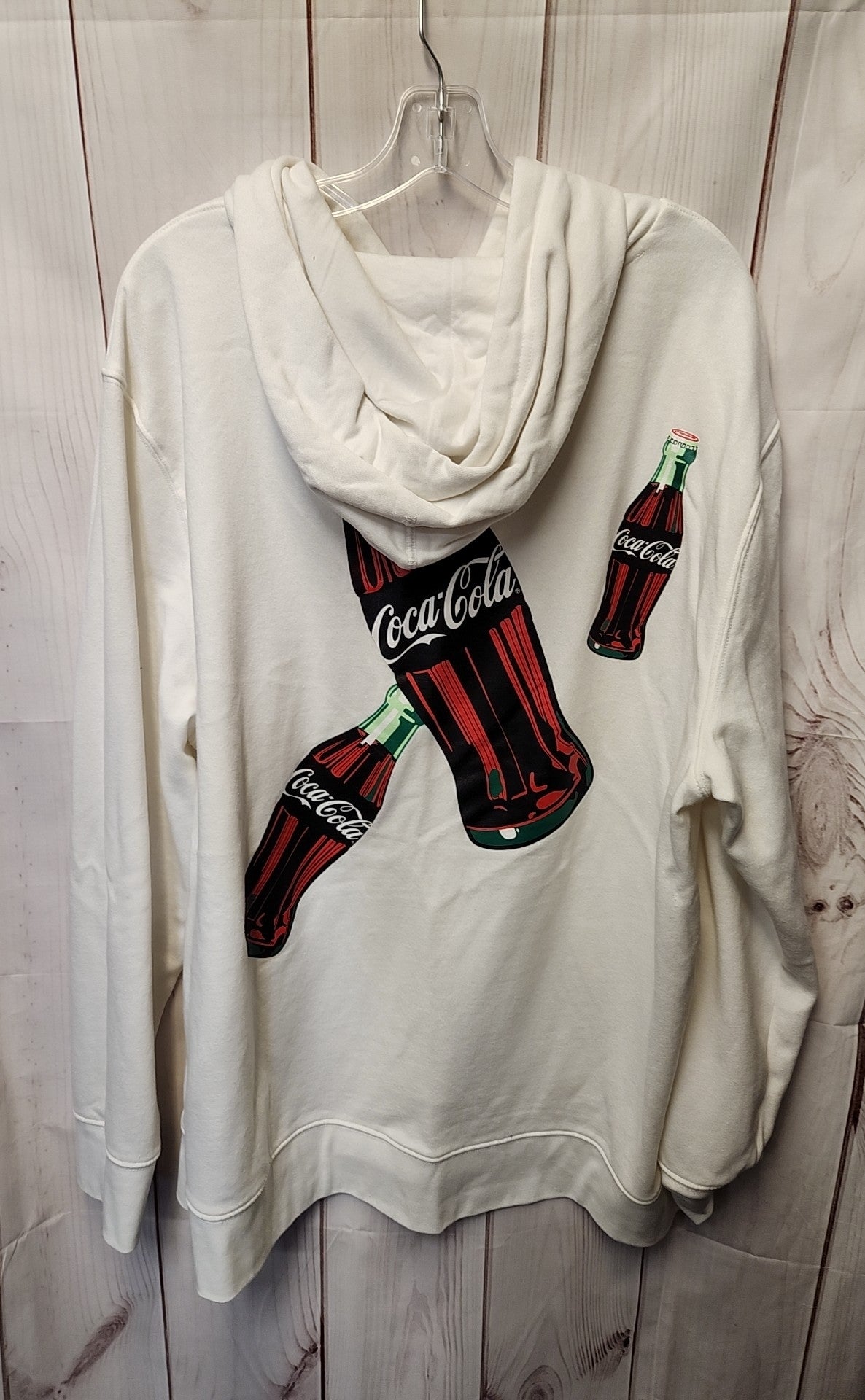 Coca Cola Aero Men's Size 2X White Sweatshirt