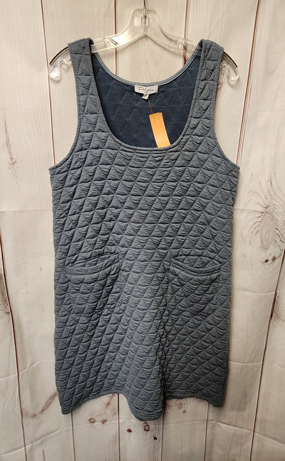Polagram Women's Size M Blue Quilted Dress