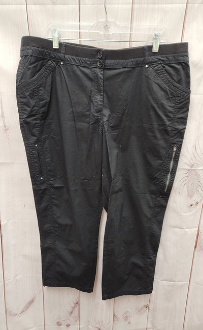 Chico's Women's Size 3 = US 16 Black Pants