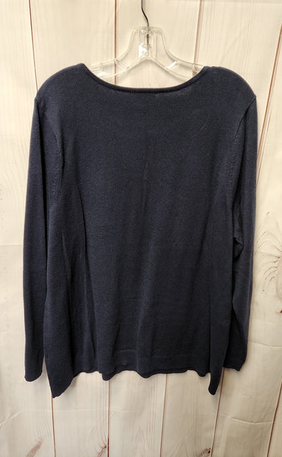 J Jill Women's Size 2X Navy Sweater