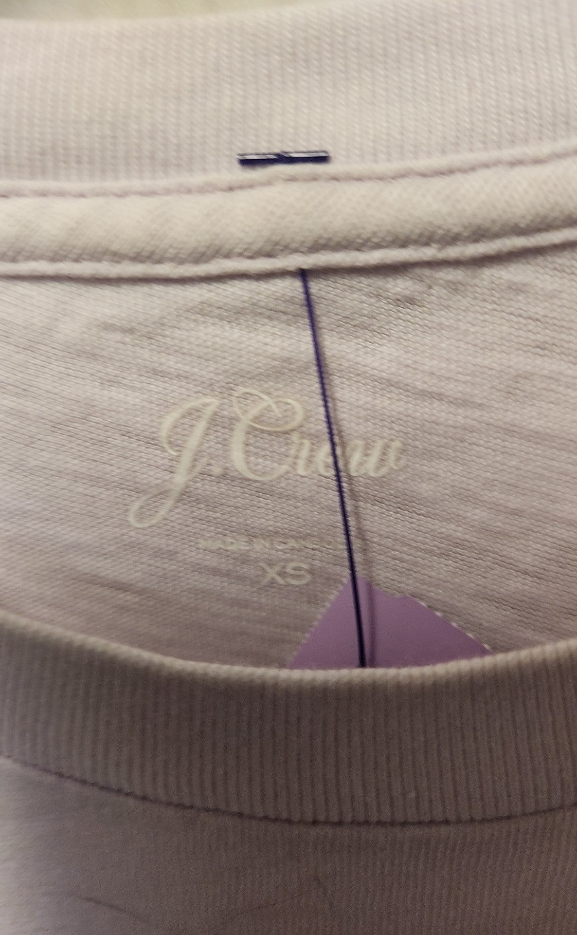 J Crew Women's Size XS Lavender Floral Short Sleeve Top