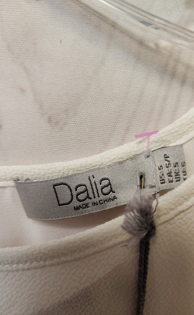 NWT Dalia Women's Size S White Sleeveless Top
