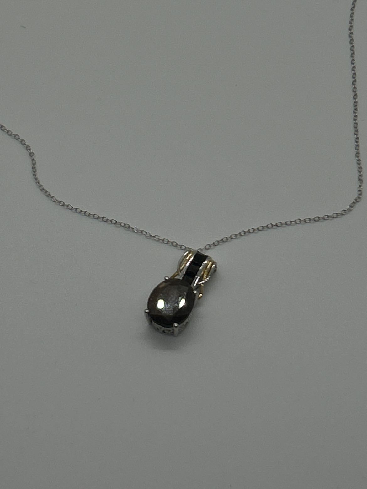 Sterling Brown .925 Sterling Silver Necklace