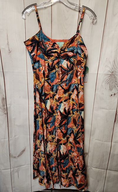 True Destinations Women's Size M Pink & Blue Dress