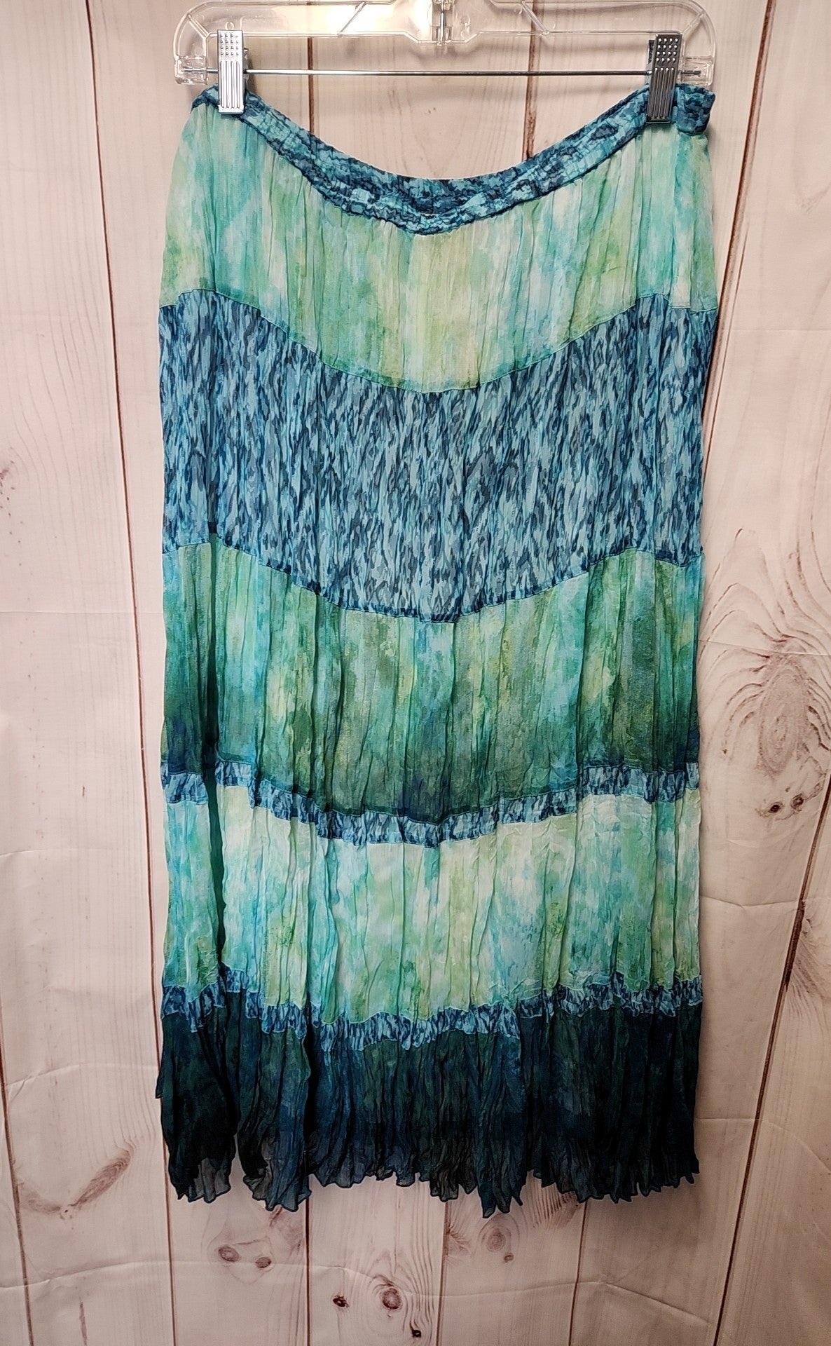 Chico's Women's Size 3 = US XL Blue & Green Skirt