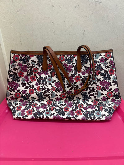 Tory Burch Multi-Color Floral Tote Bag