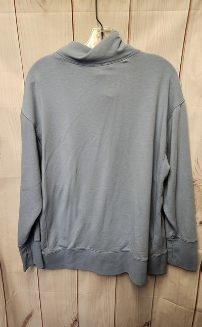 Eddie Bauer Women's Size L Light Blue Sweatshirt