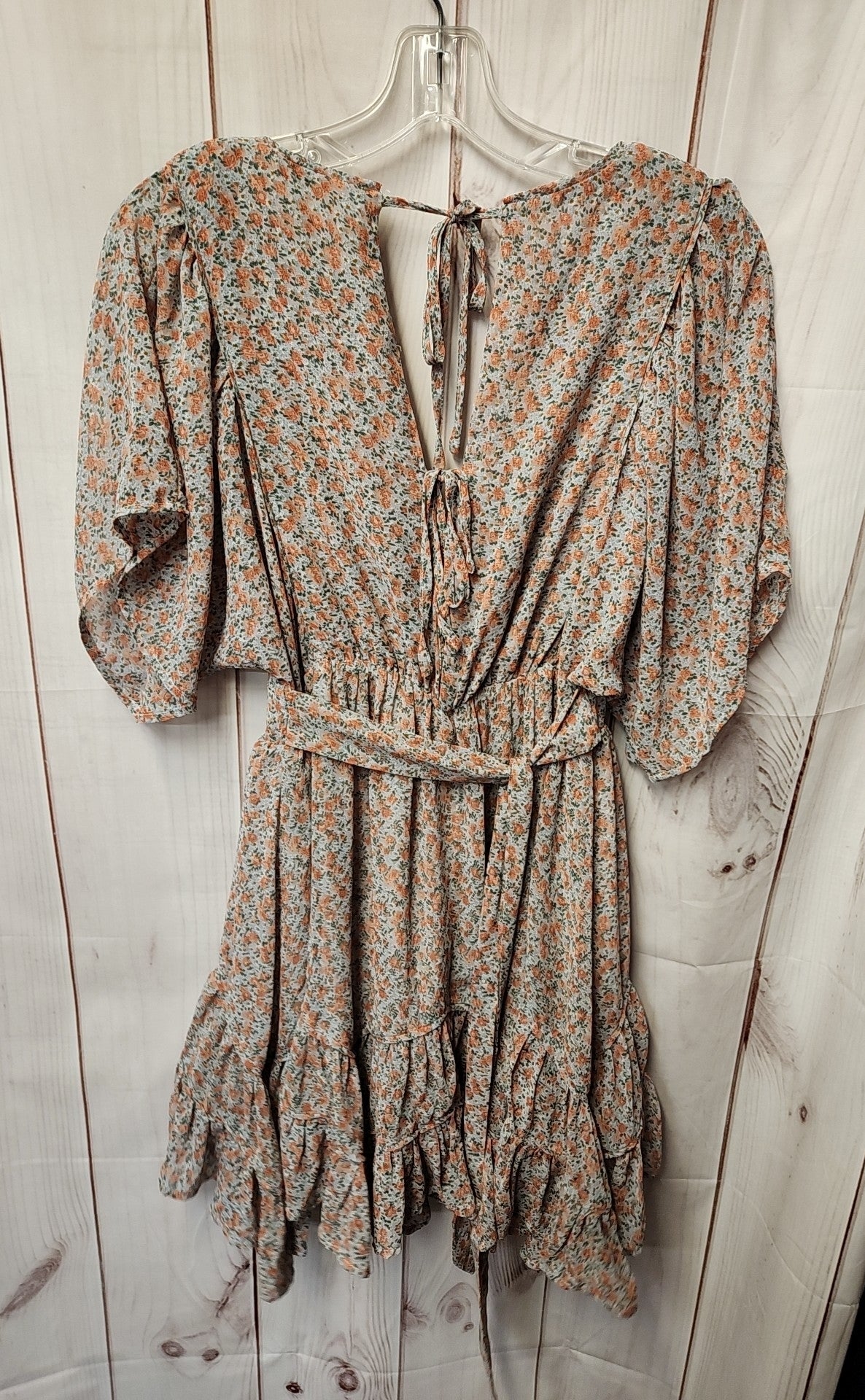 Storia Women's Size S Blue Floral Dress