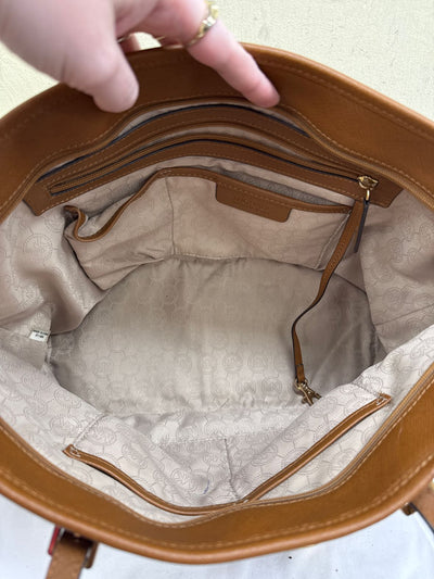 Michael Kors Brown Leather Tote Bag