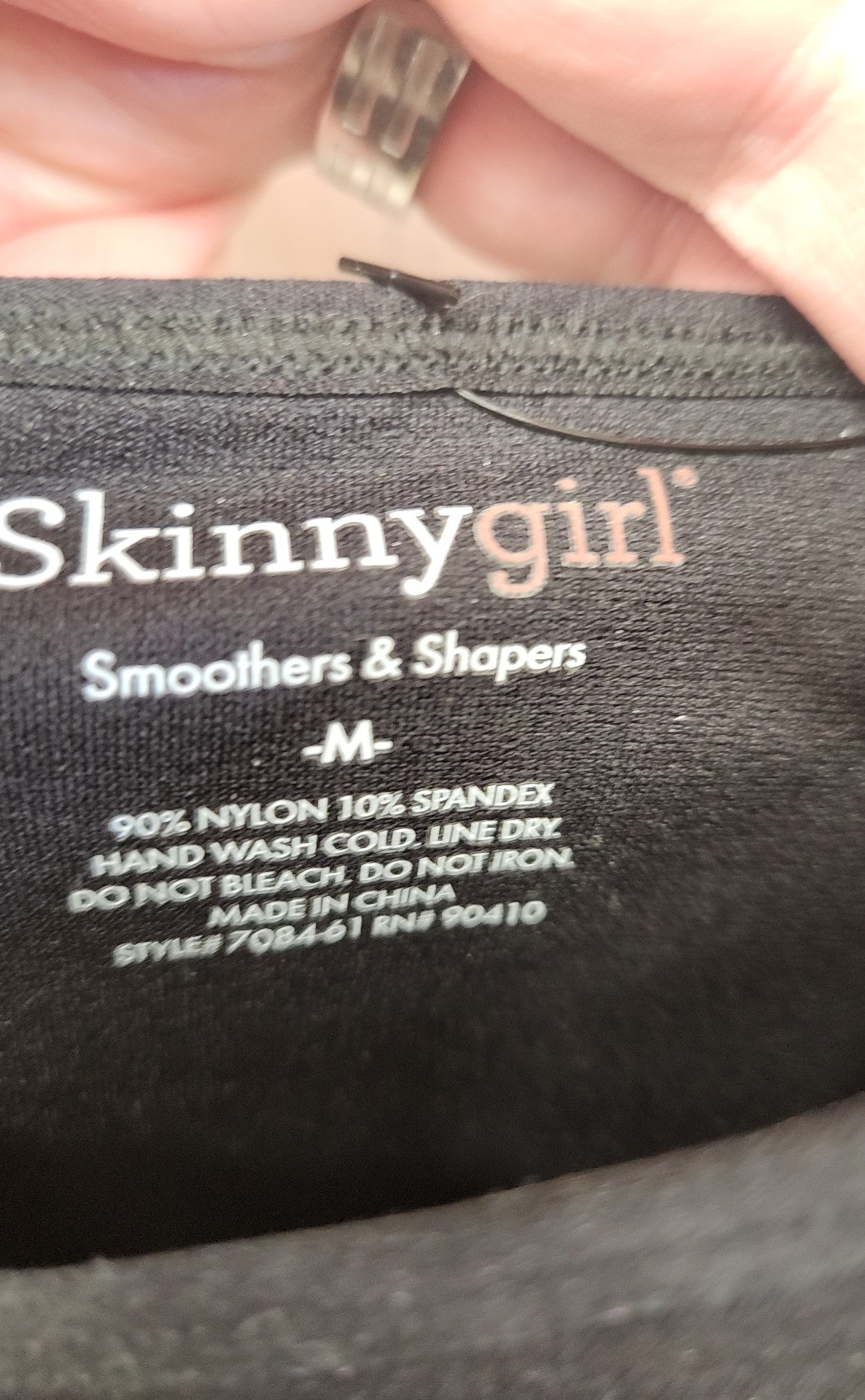 Skinny Girl Women's Size M Black Sleeveless Top