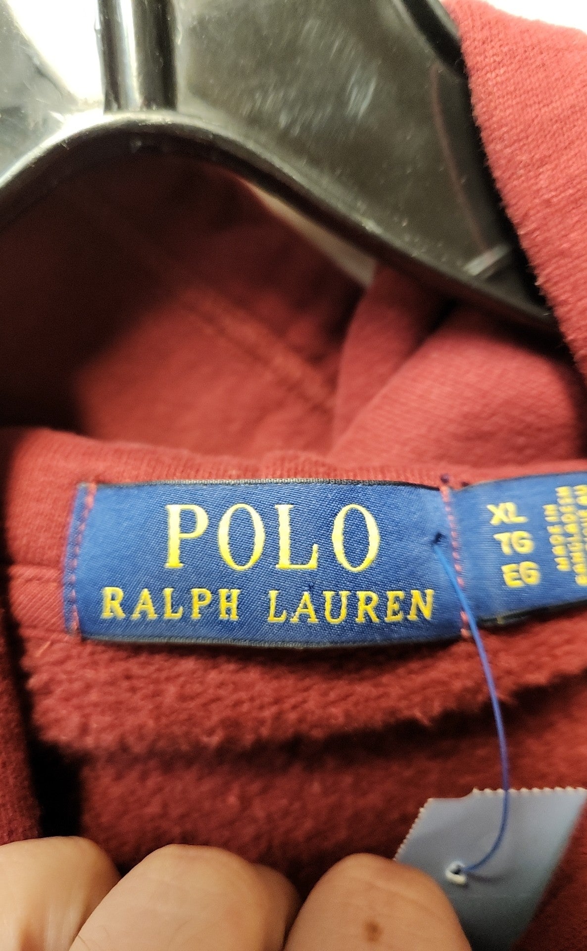 Polo by Ralph Lauren Men's Size XL Red Sweatshirt