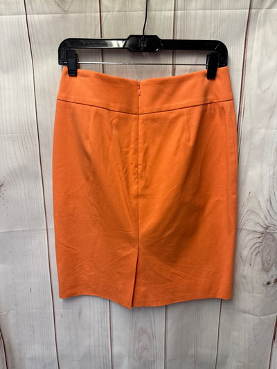NWT J Crew Women's Size 6 Petite Orange Skirt
