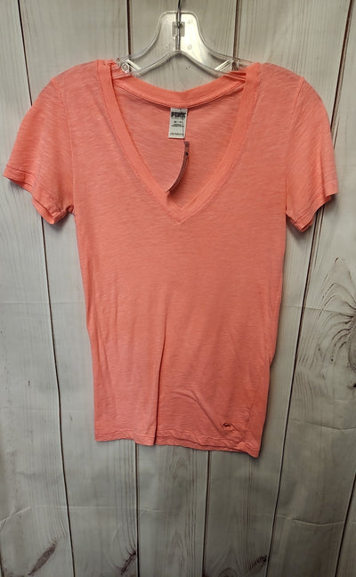 Pink Women's Size XS Pink Short Sleeve Top