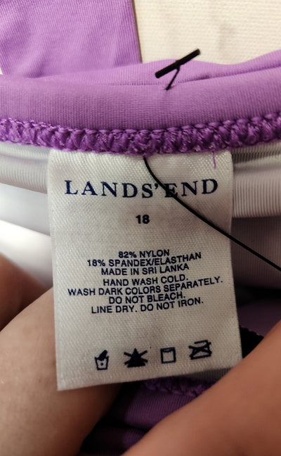 Lands End Women's Size 18 Purple Tankini