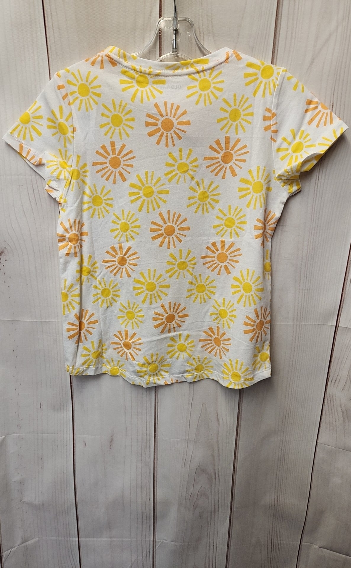 Old Navy Girl's Size 8 White & Yellow Shirt