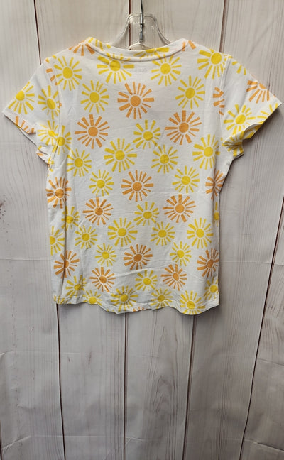 Old Navy Girl's Size 8 White & Yellow Shirt