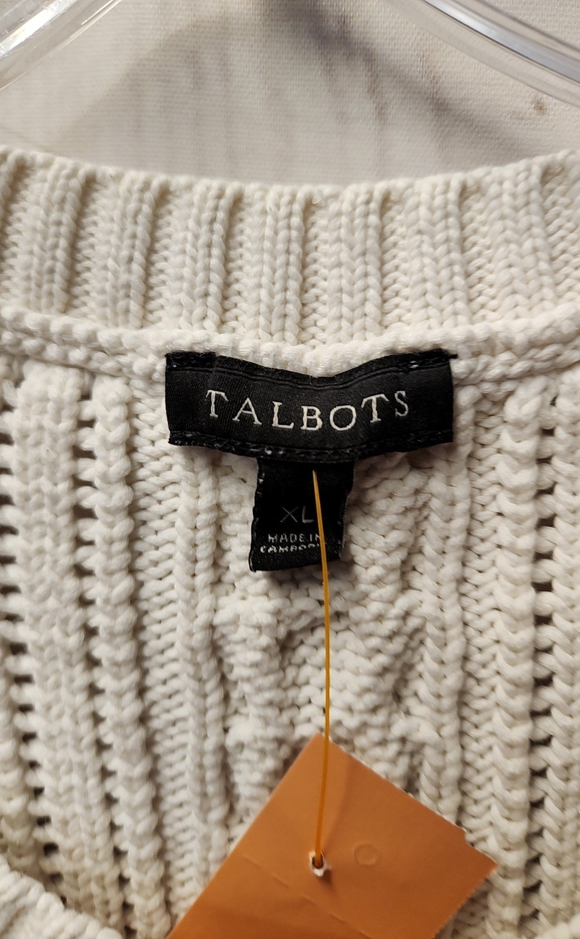 Talbots Women's Size XL White Sweater