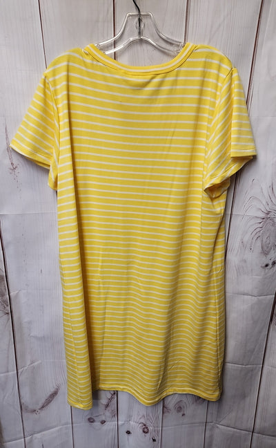 Candace Cameron Bure Women's Size L Yellow Dress