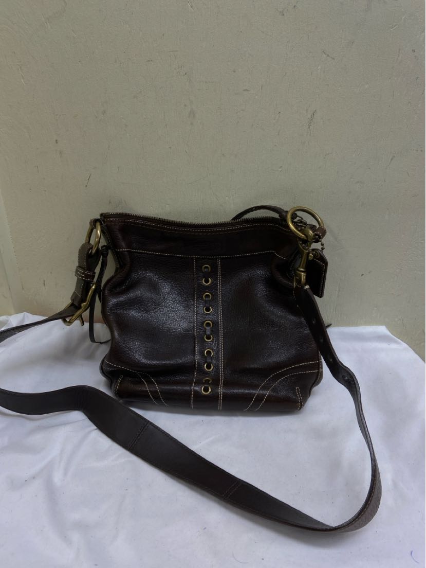 Coach 10399 Chelsea Crossbody Brown Leather Purse Bag