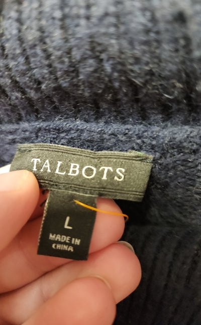 Talbots Women's Size L Navy Sweater