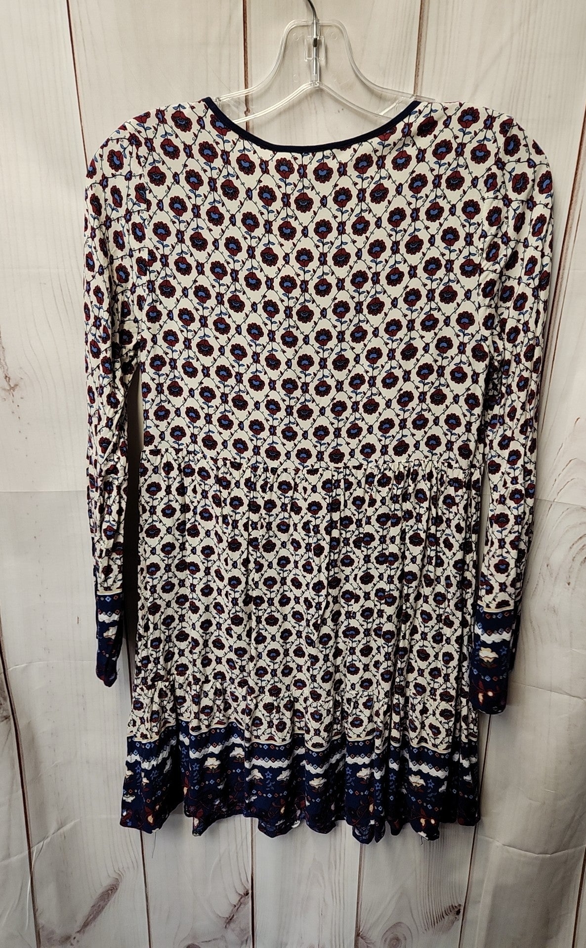 Sun & Shadow Women's Size S White & Red Floral Dress