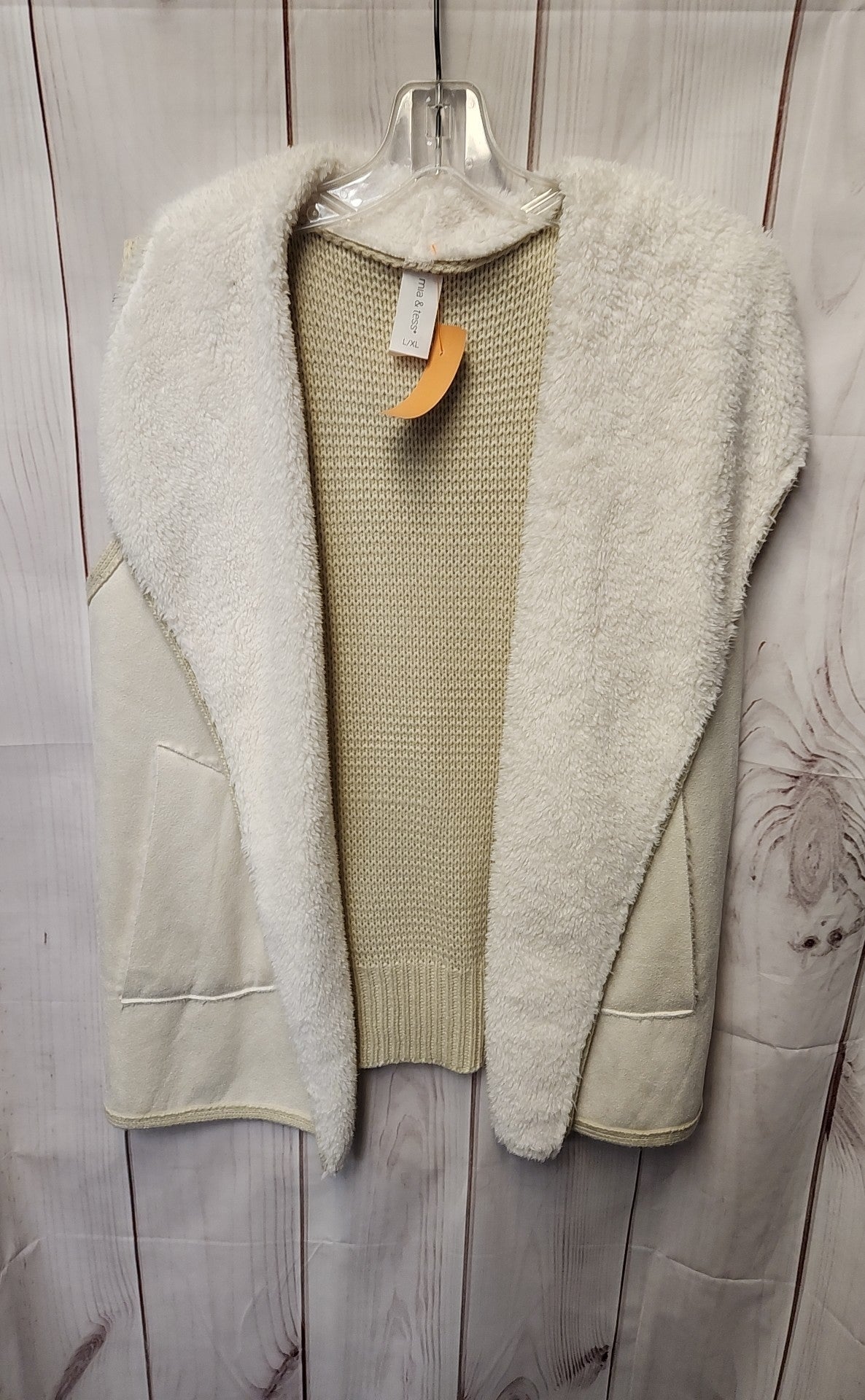 Mia & Tess Women's Size Large/X-Large White Cardigan