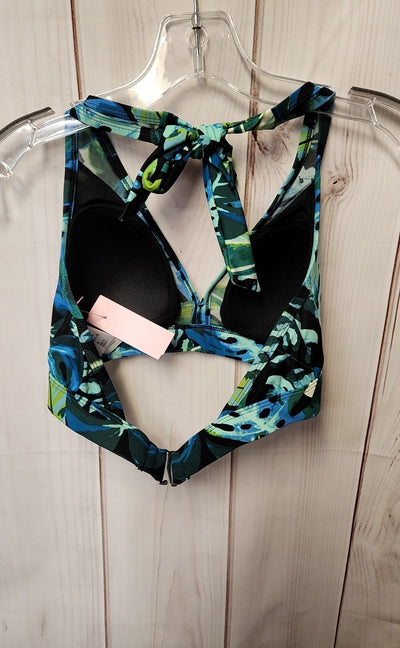 NWT Swimsuits for all Women's Size 4 Green Swim Top