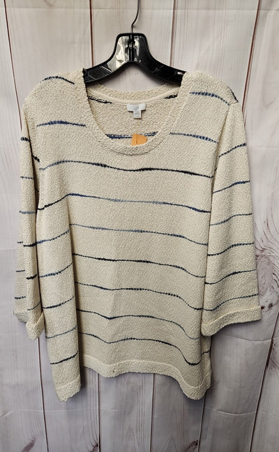 J Jill Women's Size 2X Beige Sweater
