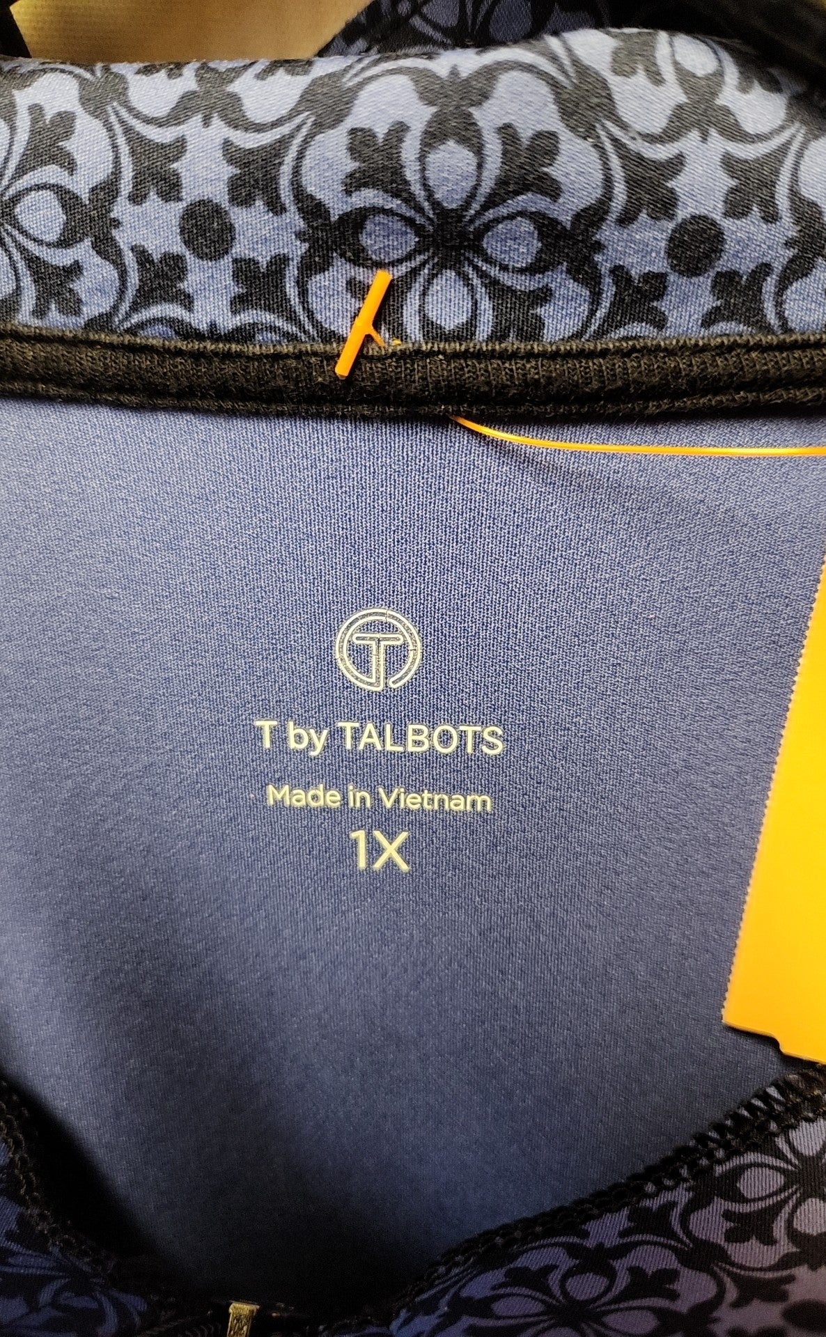 Talbots Women's Size 1X Blue Long Sleeve Top