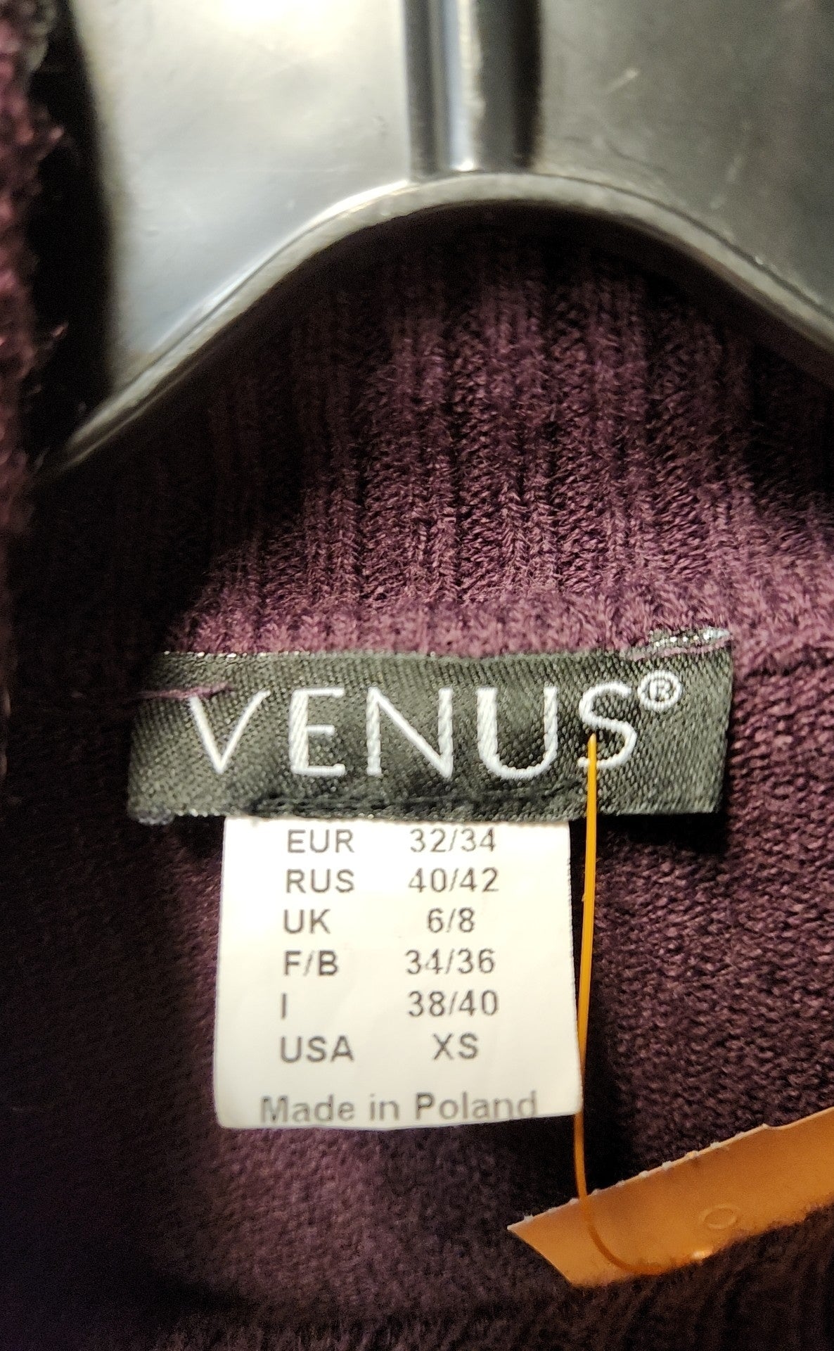 Venus Women's Size XS Purple Knit Dress