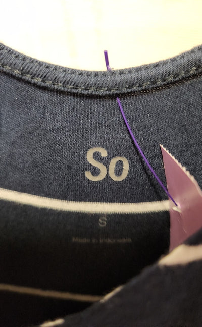 So Women's Size S Navy Dress